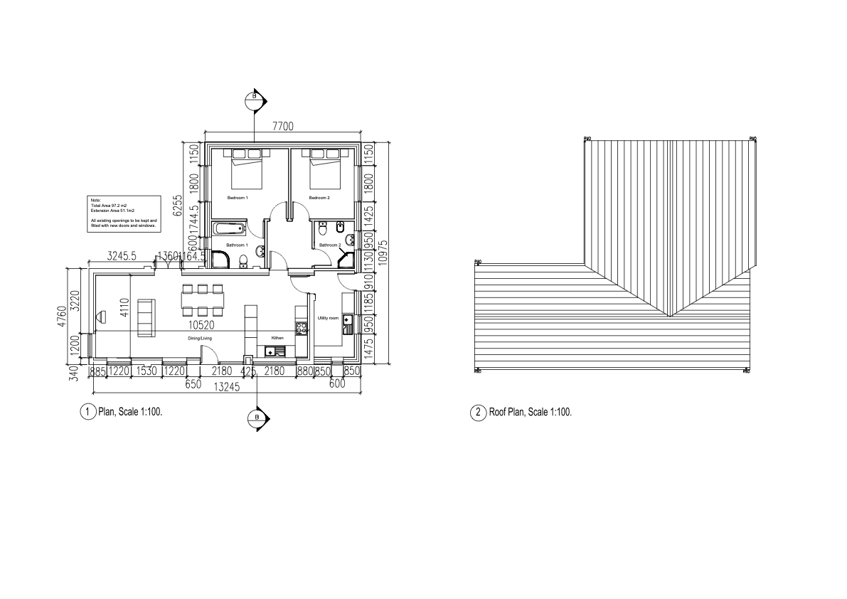 Conversion of Agricultural Building to Residential House with Ground Floor Extension in Burwell