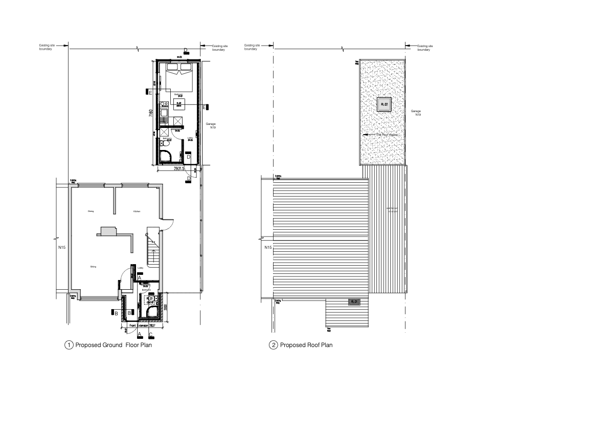 Alterations to existing garage to form an Annex in Desmond Avenue, Cambridge UK