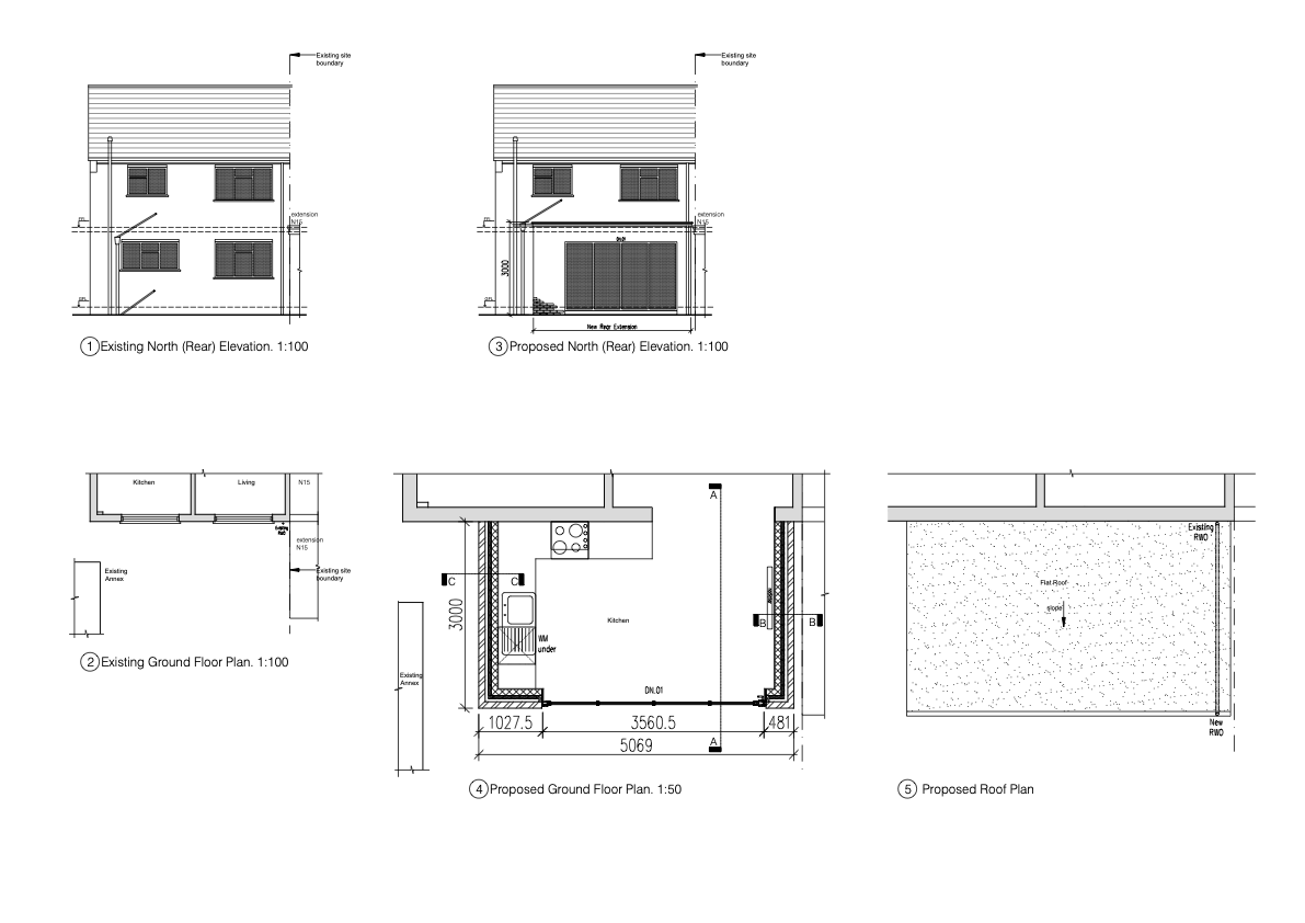 Alterations to existing garage to form an Annex