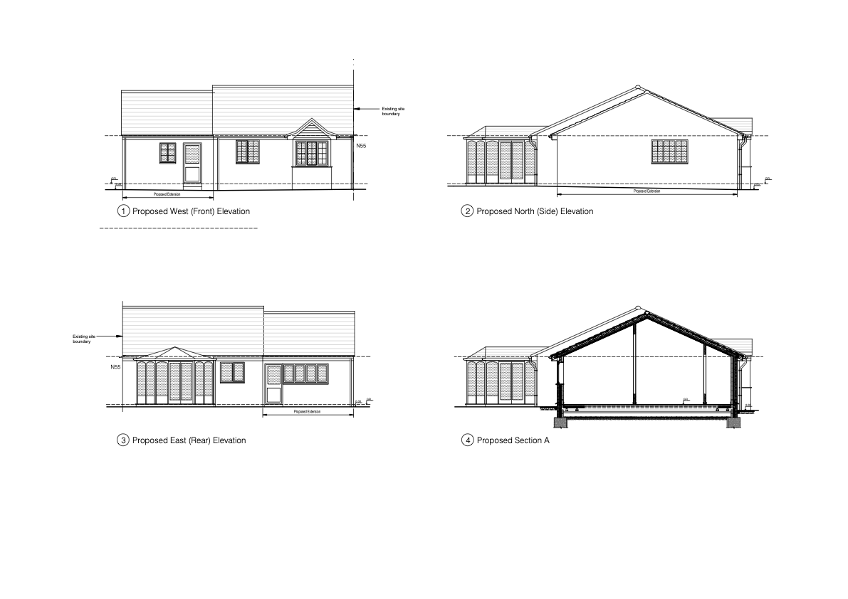 Single Storey Side Extension in Fulbourn by architect Cambridge UK