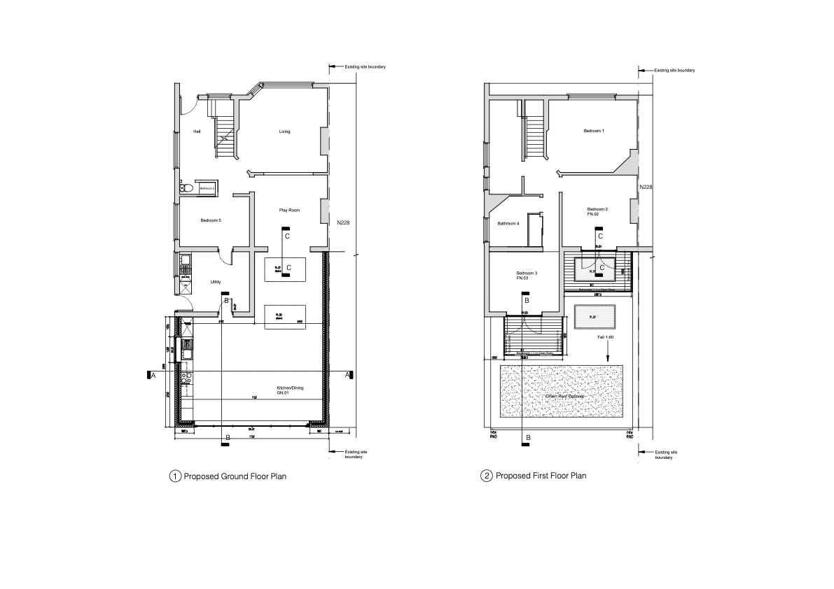 Single Storey Flat Roof Rear Extension in Milton Road, Cambridge