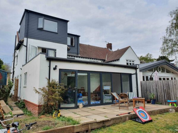 Single Storey Flat Roof Rear Extension in Milton Road, Cambridge