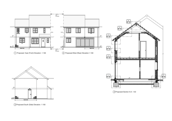 Two Storey Side Extension in new development in Waterbeach