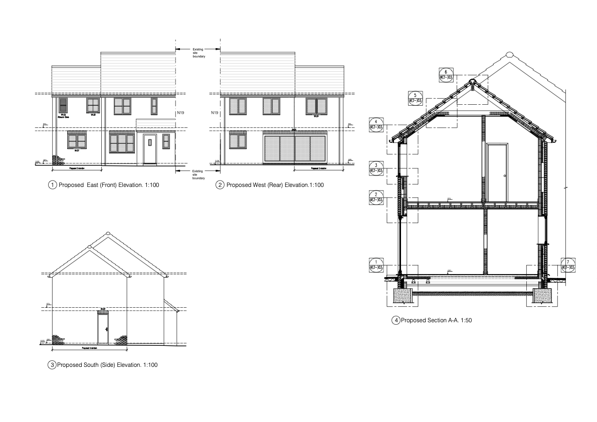 Two Storey Side Extension in new development in Waterbeach