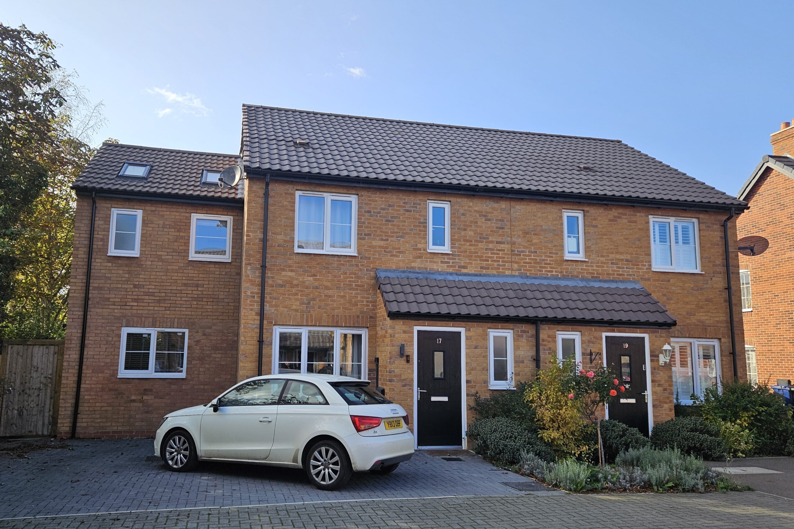 Two Storey Side Extension in new development in Waterbeach