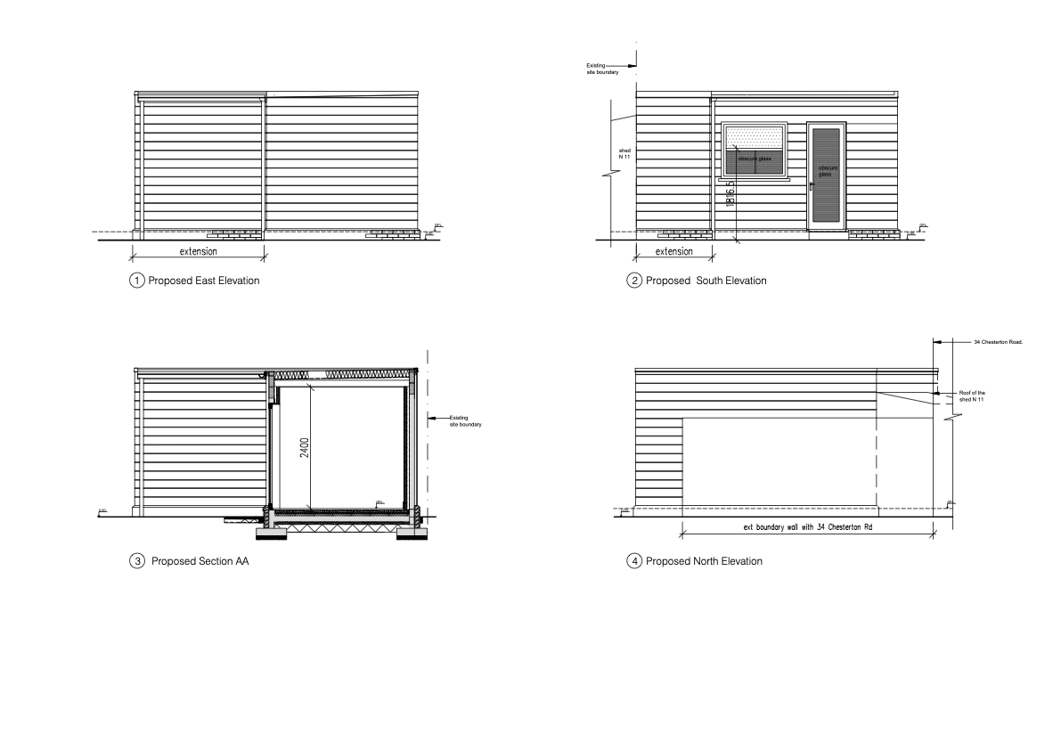 Garage conversion to form an Annex in De Freville Conservation Area of Cambridge